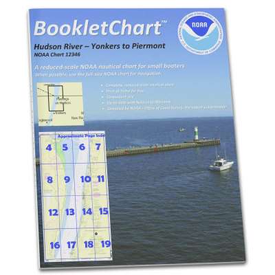 HISTORICAL NOAA Booklet Chart 12346: Hudson River Yonkers to Piermont