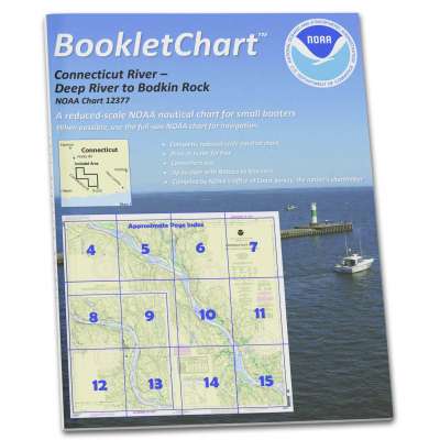 HISTORICAL NOAA Booklet Chart 12377: Connecticut River Deep River to Bodkin Rock