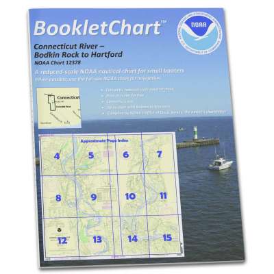 HISTORICAL NOAA Booklet Chart 12378: Connecticut River Bodkin Rock to Hartford