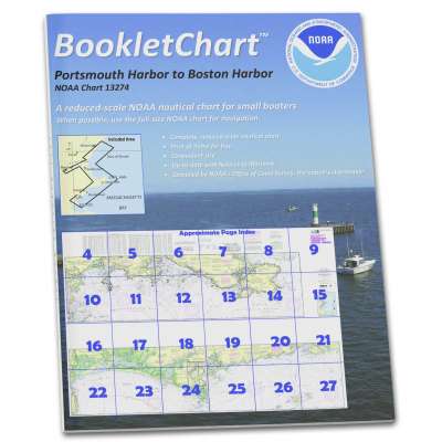 HISTORICAL NOAA BookletChart 13274: Portsmouth Harbor to Boston Harbor; Merrimack River Extension