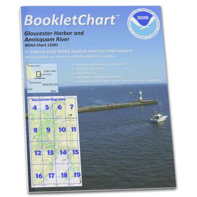 HISTORICAL NOAA BookletChart 13281: Gloucester Harbor and Annisquam River