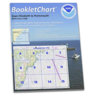 HISTORICAL NOAA BookletChart 13286: Cape Elizabeth to Portsmouth; Cape Porpoise Harbor; Wells Harbor; Kenn.