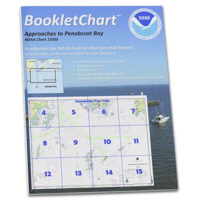 HISTORICAL NOAA BookletChart 13303: Approaches to Penobscot Bay