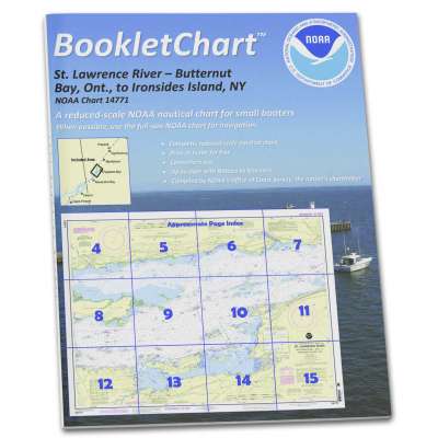 HISTORICAL NOAA BookletChart 14771: Butternut Bay: ONT.: to Ironsides l.: N.Y.