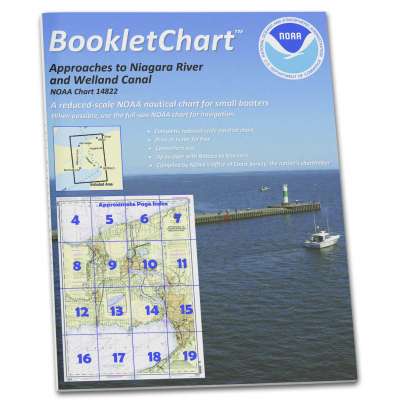 HISTORICAL NOAA BookletChart 14822: Approaches to Niagara River and Welland Canal