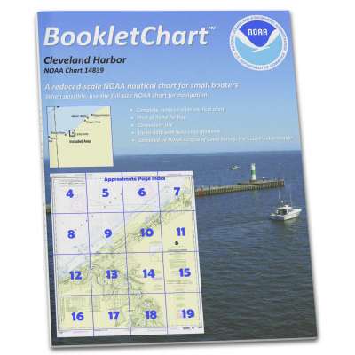 HISTORICAL NOAA BookletChart 14839: Cleveland Harbor: Including Lower Cuyahoga River
