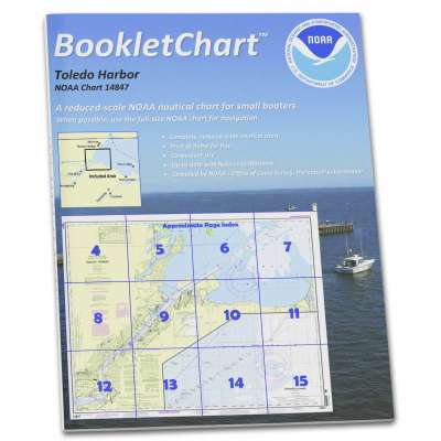 HISTORICAL NOAA Booklet Chart 14847: Toledo Harbor;Entrance Channel to Harbor