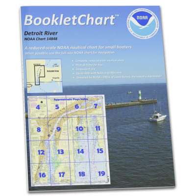 HISTORICAL NOAA BookletChart 14848: Detroit River