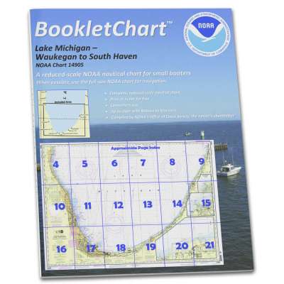 HISTORICAL NOAA BookletChart 14905: Waukegan to South Haven;Michigan City;Burns International Harbor;New B.