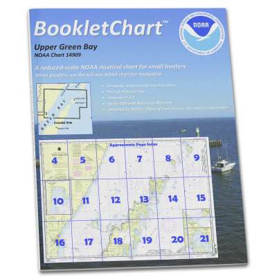 HISTORICAL NOAA BookletChart 14909: Upper Green Bay - Jackson Harbor and Detroit Harbor;Detroit Harbor;Jac.