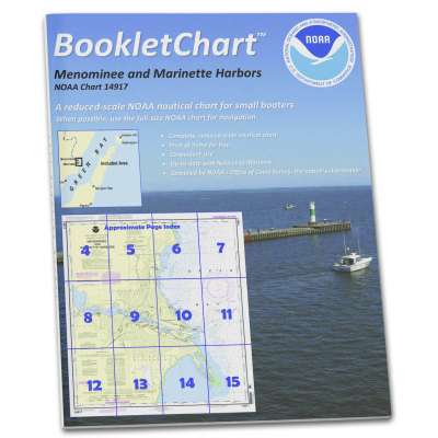 HISTORICAL NOAA Booklet Chart 14917: Menominee and Marinette Harbors