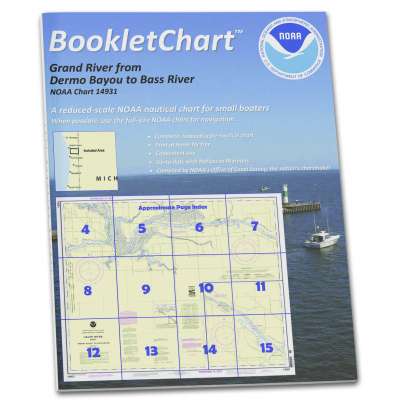 HISTORICAL NOAA Booklet Chart 14931: Grand River from Dermo Bayou to Bass River