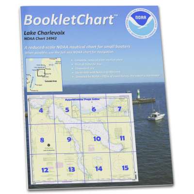 HISTORICAL NOAA BookletChart 14942: Lake Charlevoix;Charlevoix: South Point to Round Lake