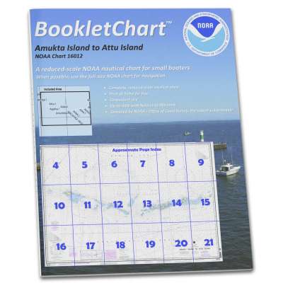 NOAA Booklet Chart 16012: Aleutian Islands Amukta Island to Attu Island