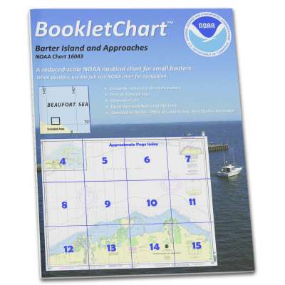 HISTORICAL NOAA Booklet Chart 16043: Barter Island and approaches;Bernard Harbor