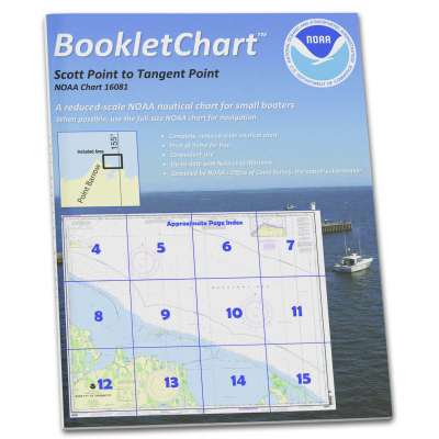 HISTORICAL NOAA Booklet Chart 16081: Scott Pt. to Tangent Pt.
