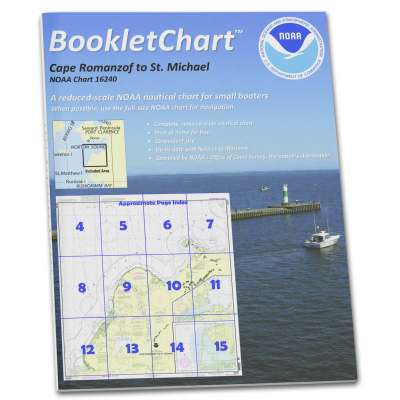 HISTORICAL NOAA Booklet Chart 16240: Cape Ramonzof to St. Michael;St. Michael Bay;etc.