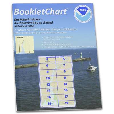 HISTORICAL NOAA Booklet Chart 16304: Kuskokwim Bay to Bethel