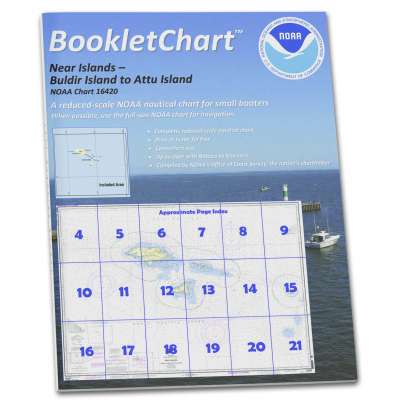 HISTORICAL NOAA Booklet Chart 16420: Near Islands Buldir Island to Attu Island