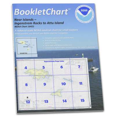 HISTORICAL NOAA Booklet Chart 16421: Ingenstrem Rocks to Attu Island