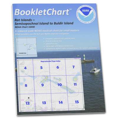 HISTORICAL NOAA Booklet Chart 16440: Rat Islands Semisopochnoi Island to Buldir l.