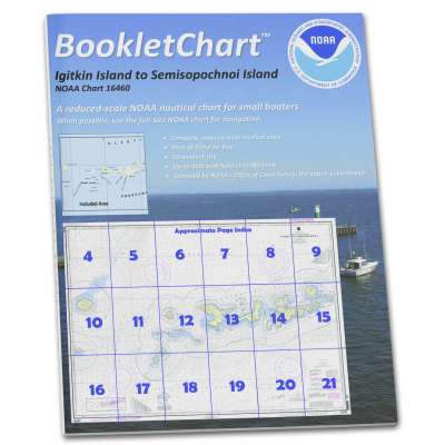 NOAA BookletChart 16460: Igitkin ls. to Semisopochnoi Island