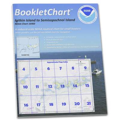 HISTORICAL NOAA BookletChart 16460: Igitkin ls. to Semisopochnoi Island