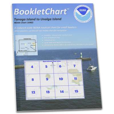 HISTORICAL NOAA Booklet Chart 16465: Tanaga Island to Unalga Island