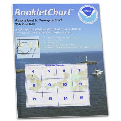 HISTORICAL NOAA Booklet Chart 16467: Adak Island to Tanaga Island