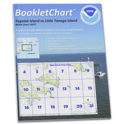 HISTORICAL NOAA Booklet Chart 16477: Tagalak Island to Little Tanaga l.