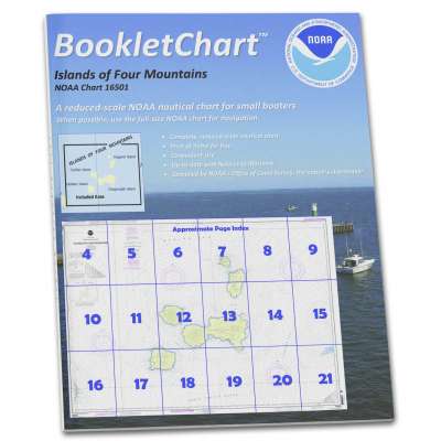 HISTORICAL NOAA Booklet Chart 16501: Islands of Four Mountains