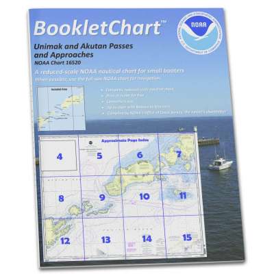 NOAA BookletChart 16520: Unimak and Akutan Passes and approaches;Amak Island