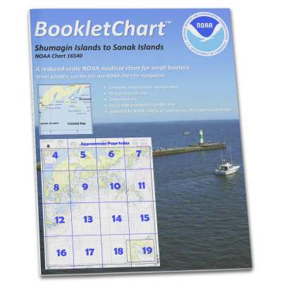 NOAA BookletChart 16540: Shumagin Islands to Sanak Islands;Mist Harbor