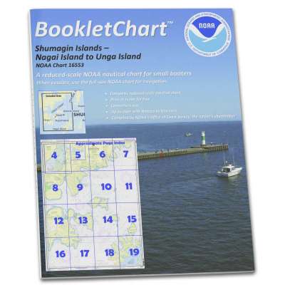 HISTORICAL NOAA BookletChart 16553: Shumagin Islands-Nagai I. to Unga I;Delarof Harbor;Popof Strait: nort.