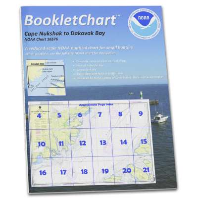 HISTORICAL NOAA BookletChart 16576: Shelikof Strait-Cape Nukshak to Dakavak Bay