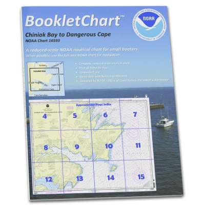 HISTORICAL NOAA BookletChart 16593: Chiniak Bay to Dangerous Cape