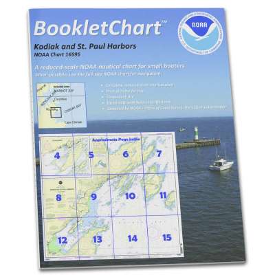 HISTORICAL NOAA BookletChart 16595: Kodiak and St. Paul Harbors;Kodiak Harbor
