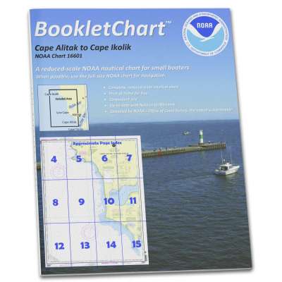 HISTORICAL NOAA Booklet Chart 16601: Cape Alitak to Cape lkolik