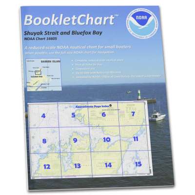 HISTORICAL NOAA BookletChart 16605: Shuyak Strait and Bluefox Bay
