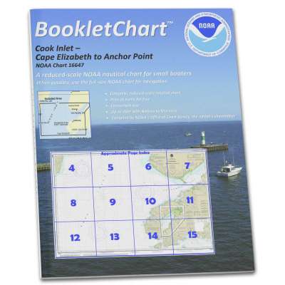 HISTORICAL NOAA BookletChart 16647: Cook Inlet-Cape Elizabeth to Anchor Point