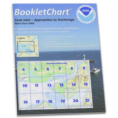 HISTORICAL NOAA Booklet Chart 16665: Cook Inlet-Approaches to Anchorage;Anchorage