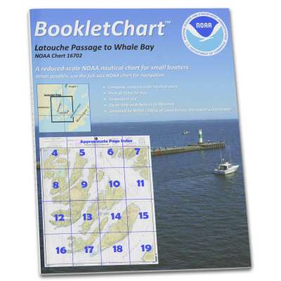 HISTORICAL NOAA BookletChart 16702: Latouche Passage to Whale Bay