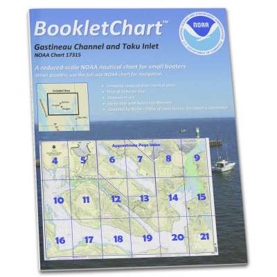 HISTORICAL NOAA BookletChart 17315: Gastineau Channel and Taku Inlet;Juneau Harbor