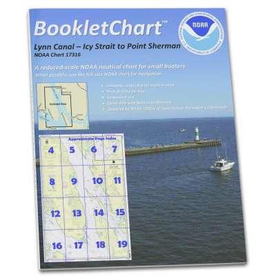 HISTORICAL NOAA BookletChart 17316: Lynn Canal-ICY Str. to Point Sherman;Funter Bay;Chatham Strait