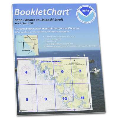 HISTORICAL NOAA BookletChart 17321: Cape Edward to Lisianski Strait: Chichagof Island