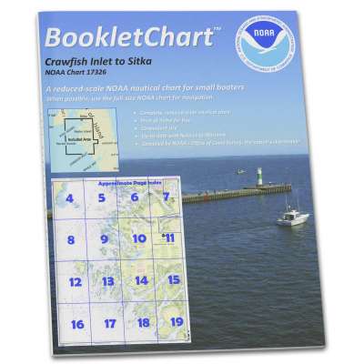 HISTORICAL NOAA BookletChart 17326: Crawfish Inlet to Sitka: Baranof I;Sawmill Cove