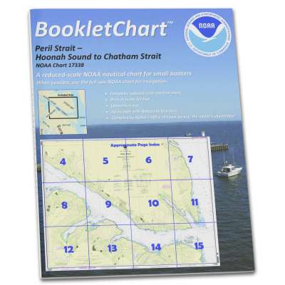 HISTORICAL NOAA BookletChart 17338: Peril Str.-Hoonah SND. to Chatham Str.