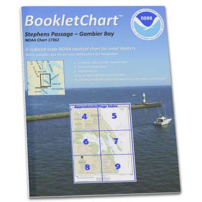 HISTORICAL NOAA Booklet Chart 17362: Gambier Bay: Stephens Passage