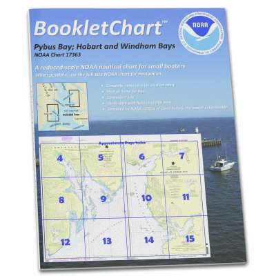 HISTORICAL NOAA BookletChart 17363: Pybus Bay: Frederick Sound;Hobart and Windham Bays: Stephens P.