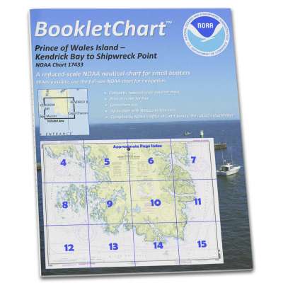 HISTORICAL NOAA BookletChart 17433: Kendrick Bay to Shipwreck Point: Prince of Wales Island